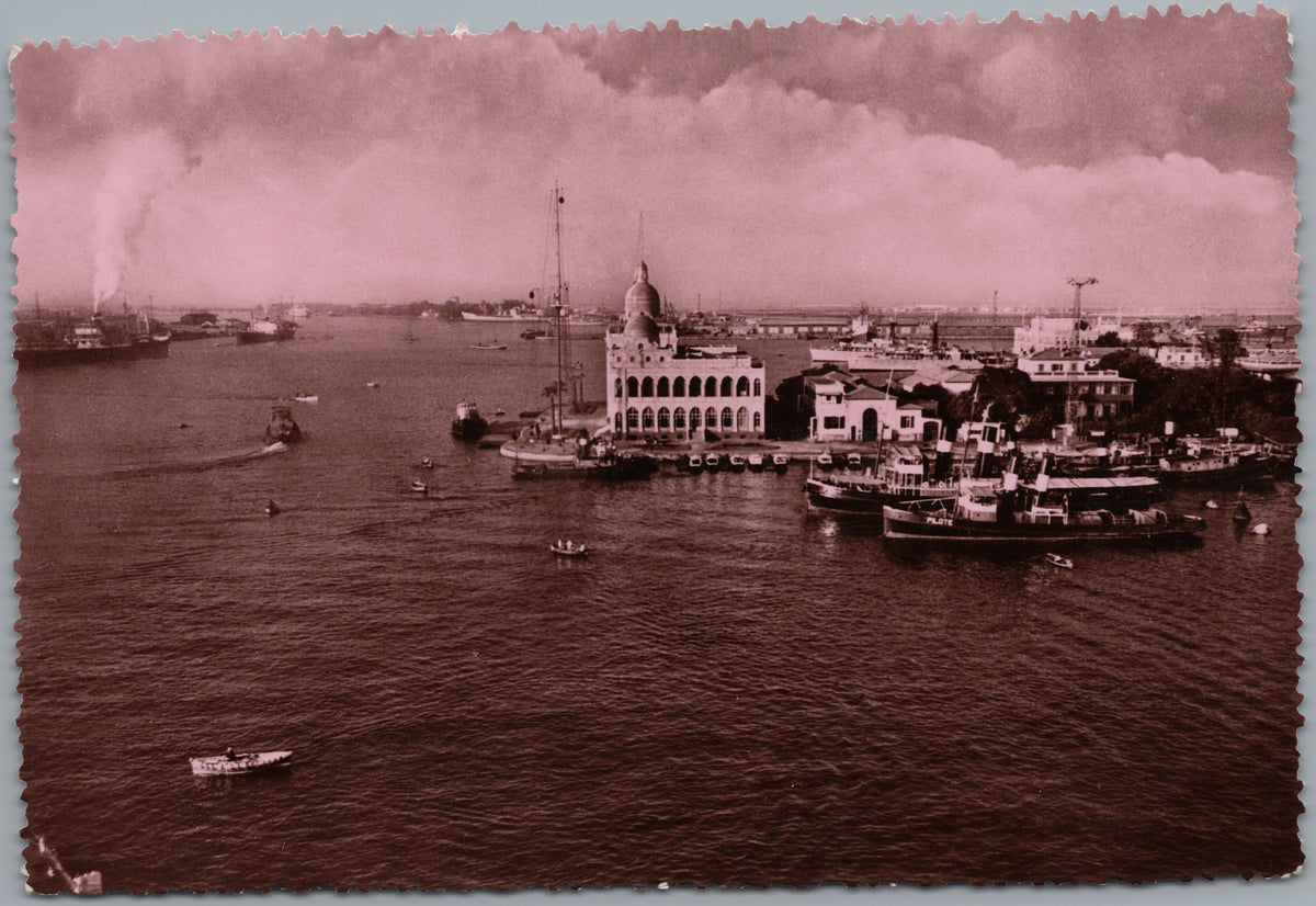 PC02250 front — Harbour Panorama with Ships