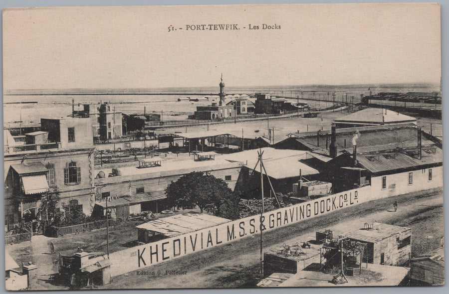 Port Tewfik — Docks and Graving Dock Buildings