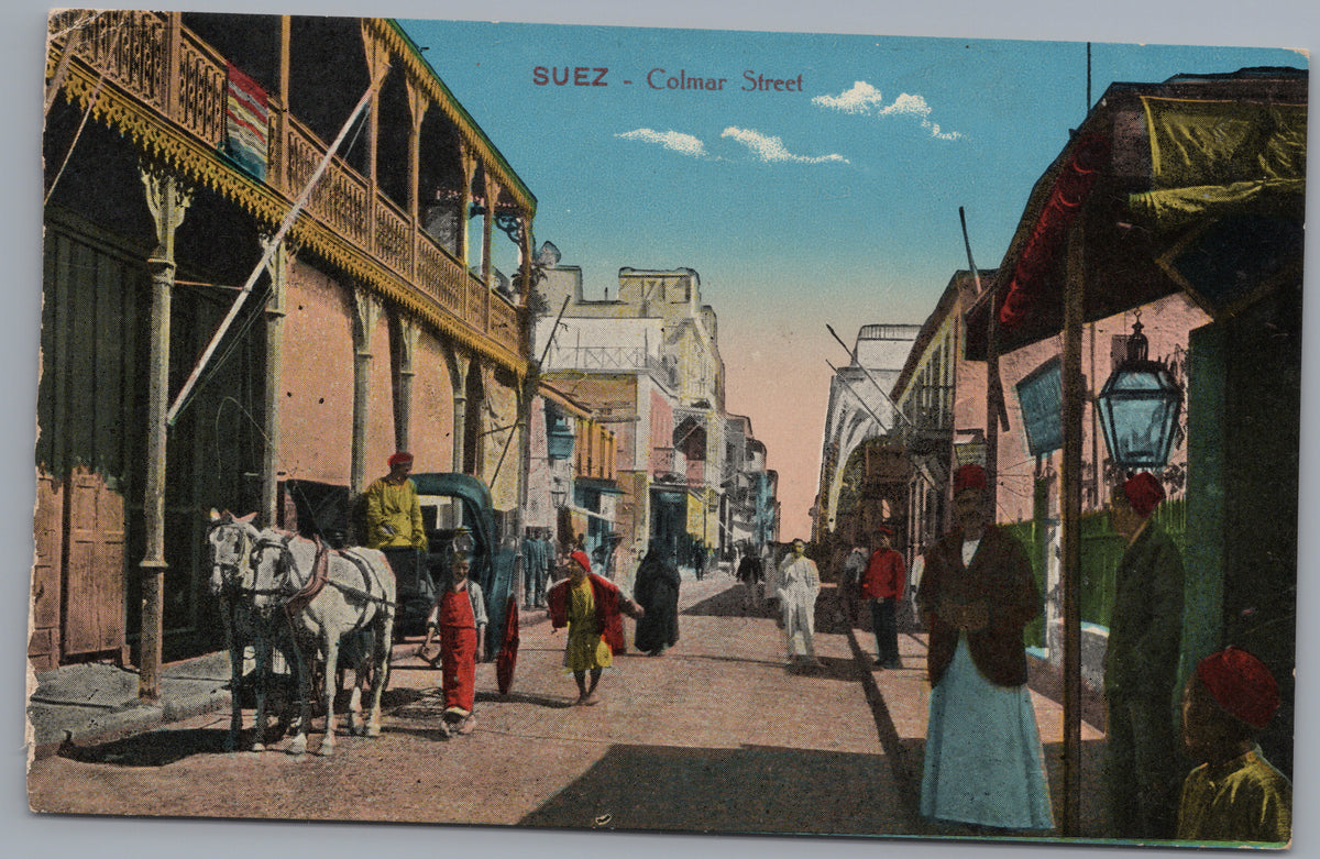 PC02296 front — Colmar Street and Horse-Drawn Carriage