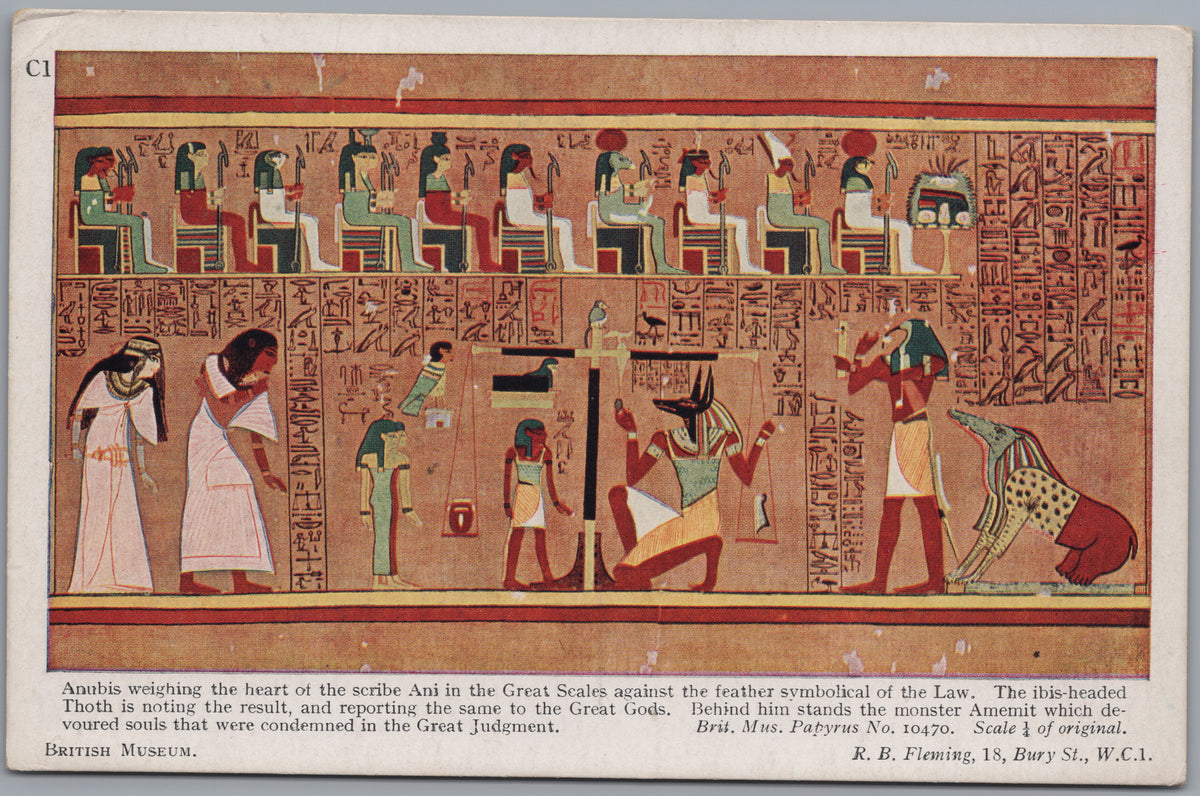 PC02302 front — Weighing of the Heart from the Papyrus of Ani