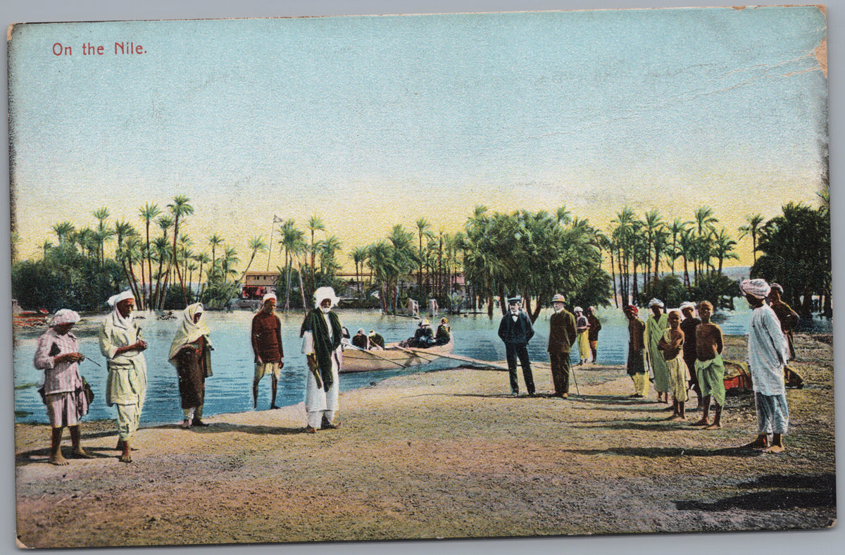 PC02340 front — Riverside Gathering on the Nile