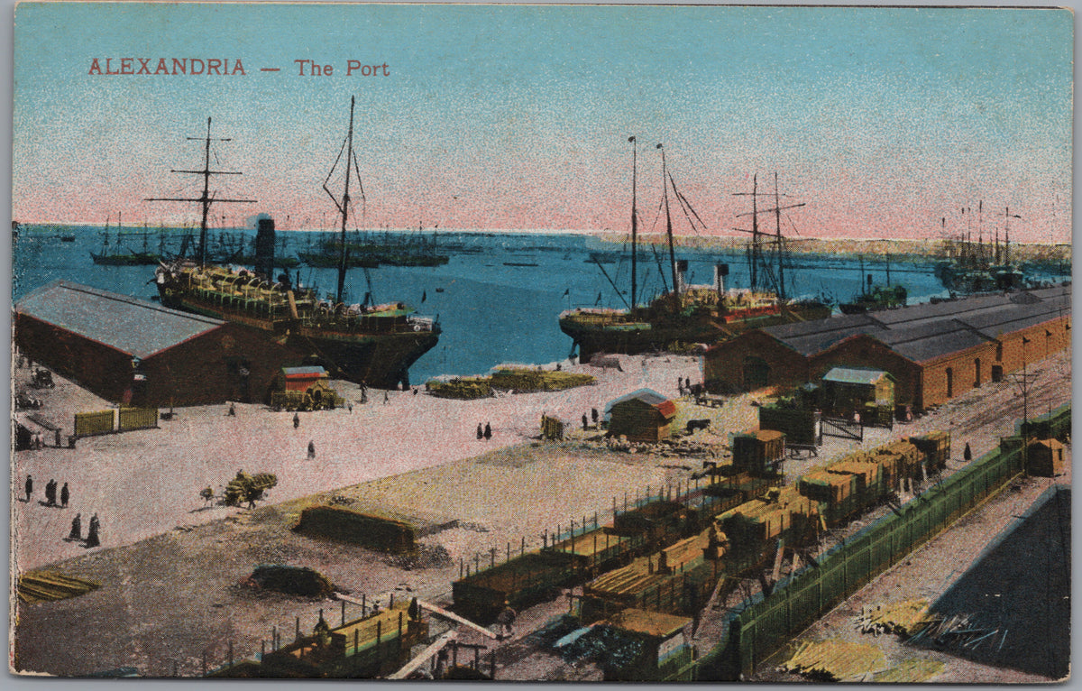 PC02352 front — Port Warehouses and Ships