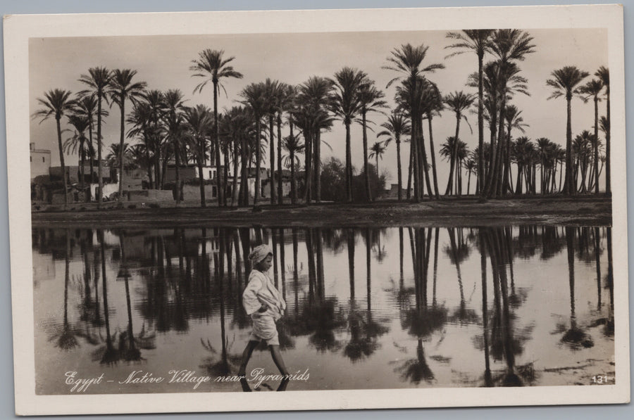 Giza — Mena Village Palms Reflected in Water