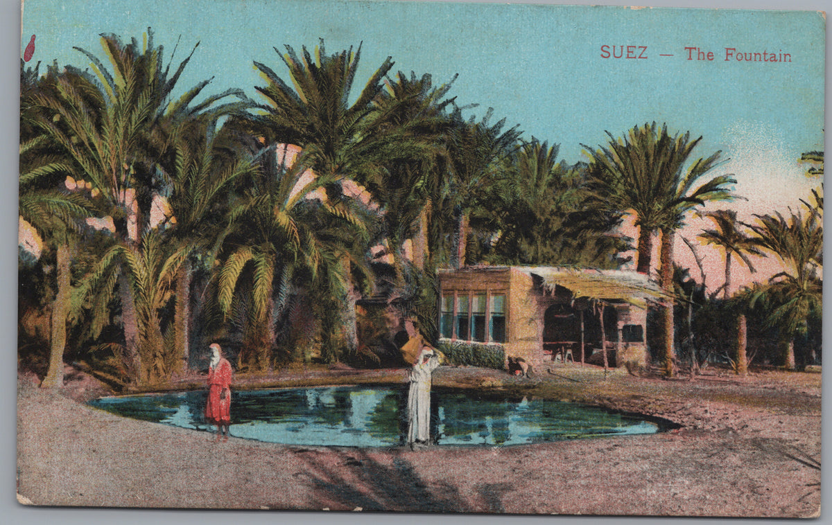 PC02399 front — Fountain Pool amid Palms