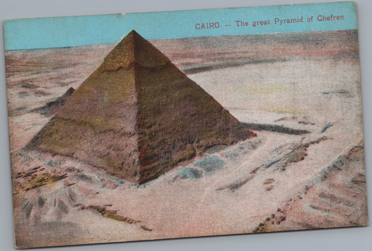 PC02400 front — Elevated View of Khafre Pyramid