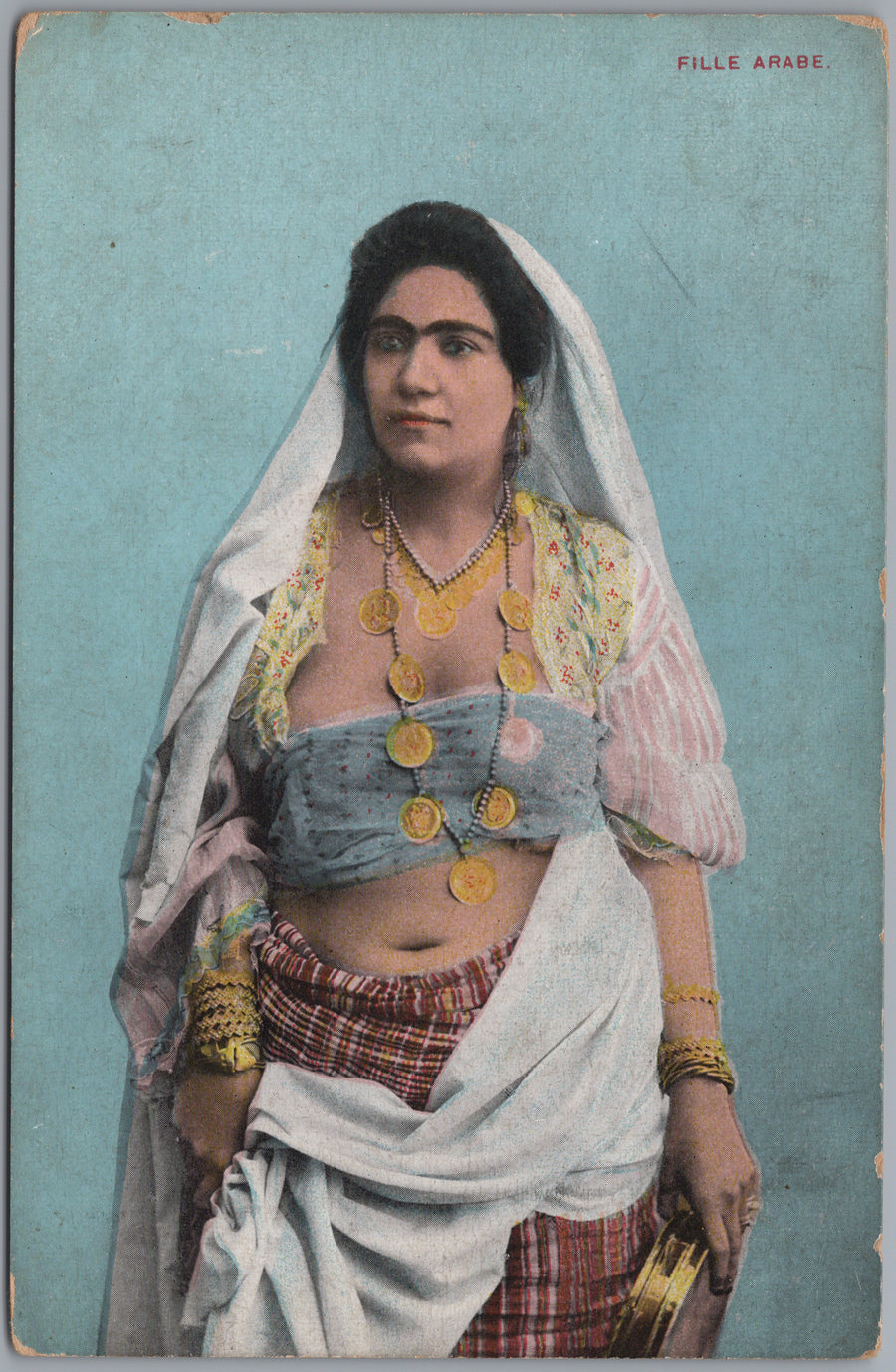 Egypt — Woman in a White Veil and Jewellery