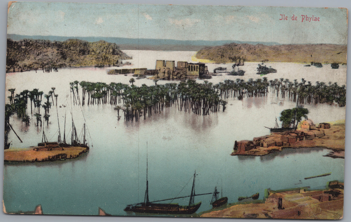 PC02428 front — Flooded Island with Palms and Boats