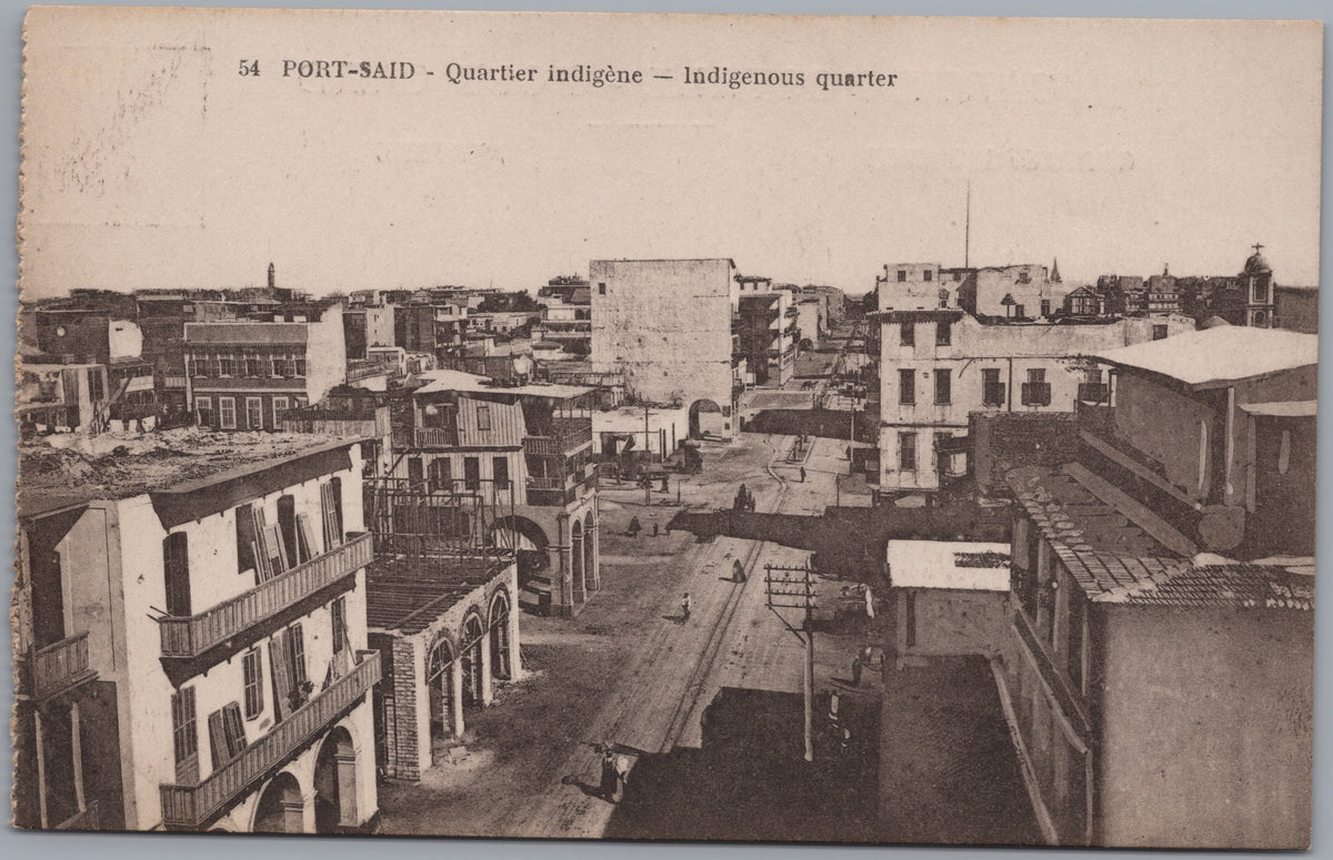 PC02437 front — Elevated View of a City Quarter