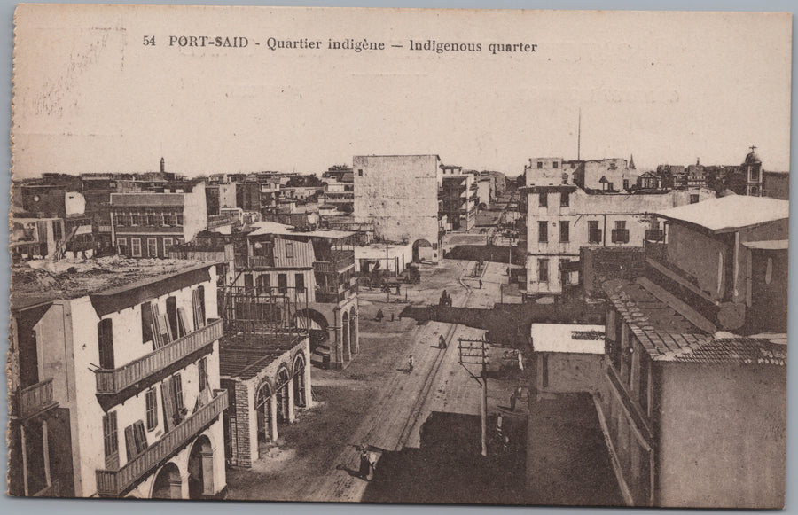 Port Said — Elevated View of a City Quarter