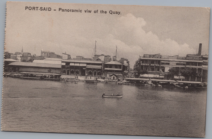 Port Said — Panoramic View of the Quay