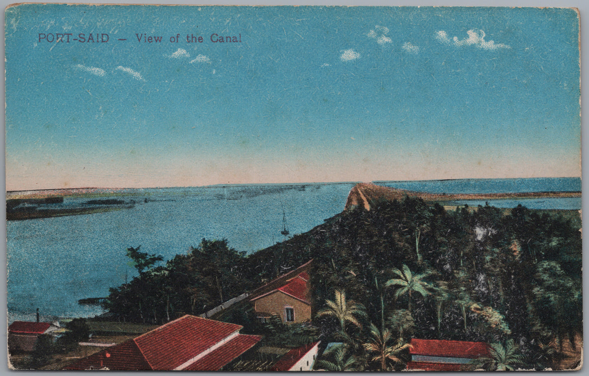 PC02441 front — Canal and Palm-Lined Bank