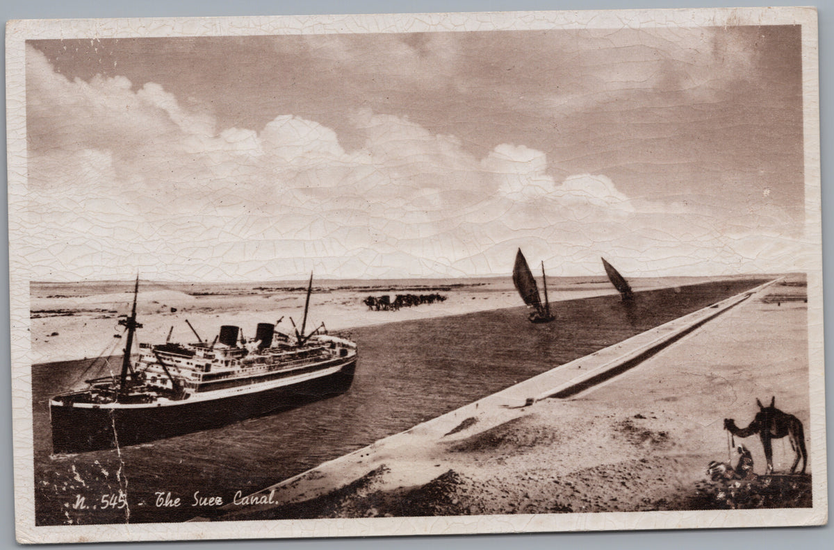 PC02443 front — Steamer, Sailboats and Desert Bank