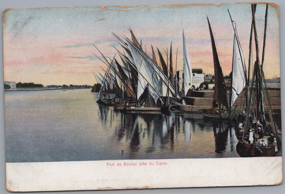 PC02471 front — Sailboats at Boulac Port